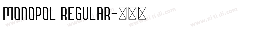 Monopol Regular字体转换